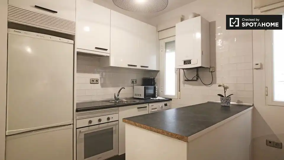 Kitchen of Flat for rent in Madrid  with Air Conditioner, Heating and Furnished