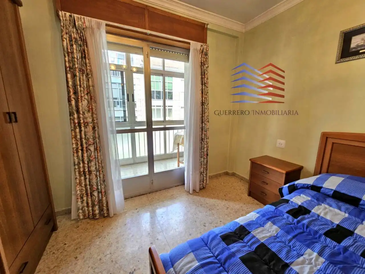Bedroom of Flat for rent in Ourense Capital   with Heating, Furnished and Balcony