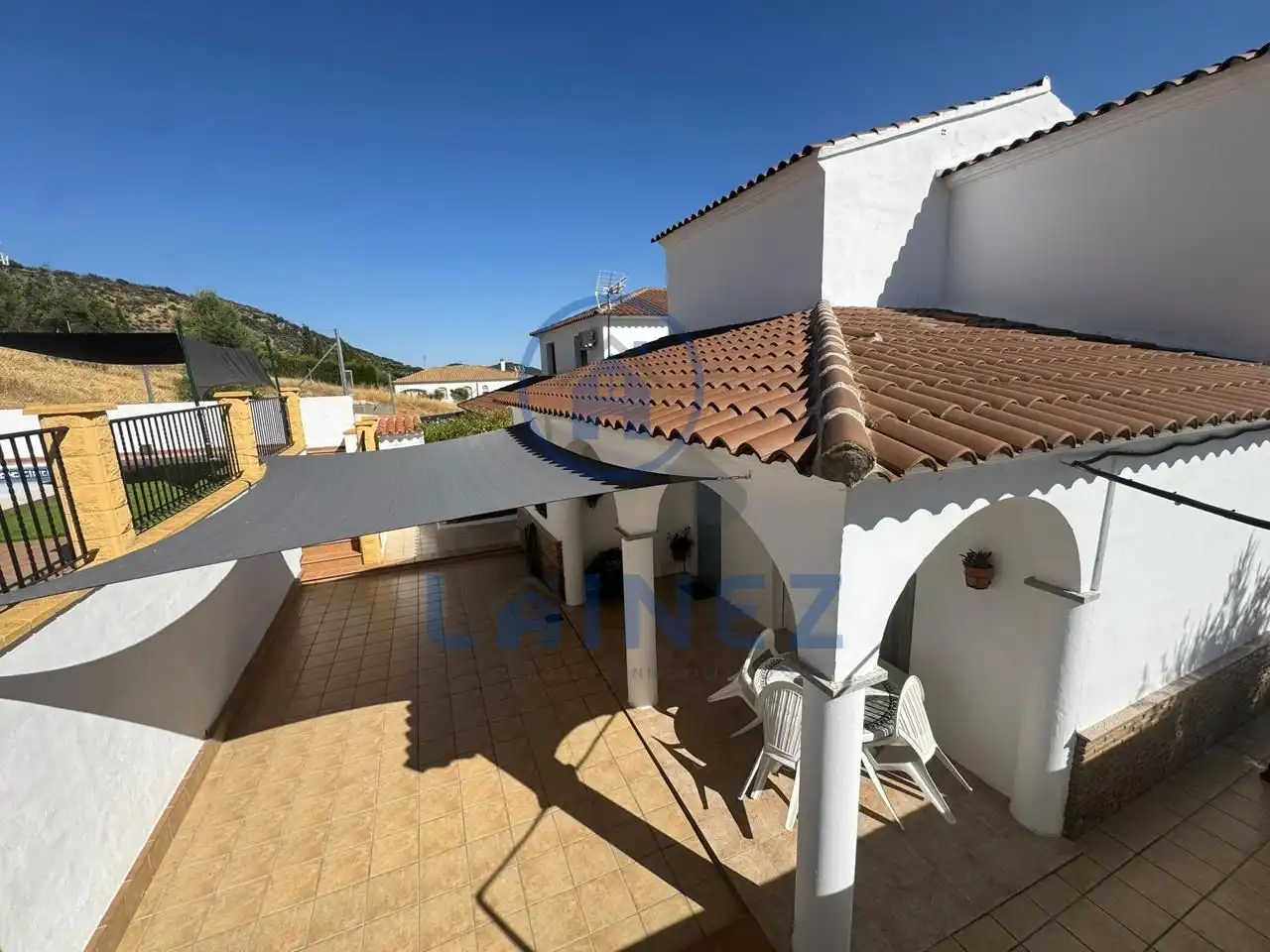 Vista exterior de Casa o xalet en venda en Villaharta amb Calefacció, Jardí privat i Terrassa
