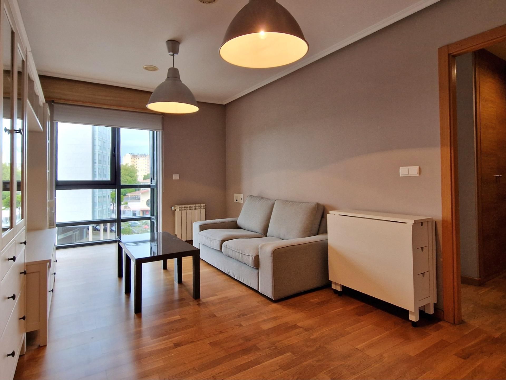 Sala de estar de Apartamento en venta en A Coruña Capital  con Calefacción, Parquet y Trastero