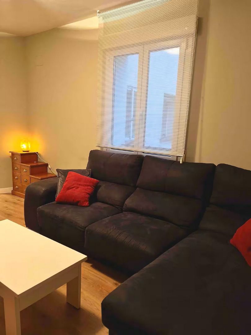 Sala d'estar de Pis de lloguer en Vitoria - Gasteiz amb Aire condicionat, Moblat i TV