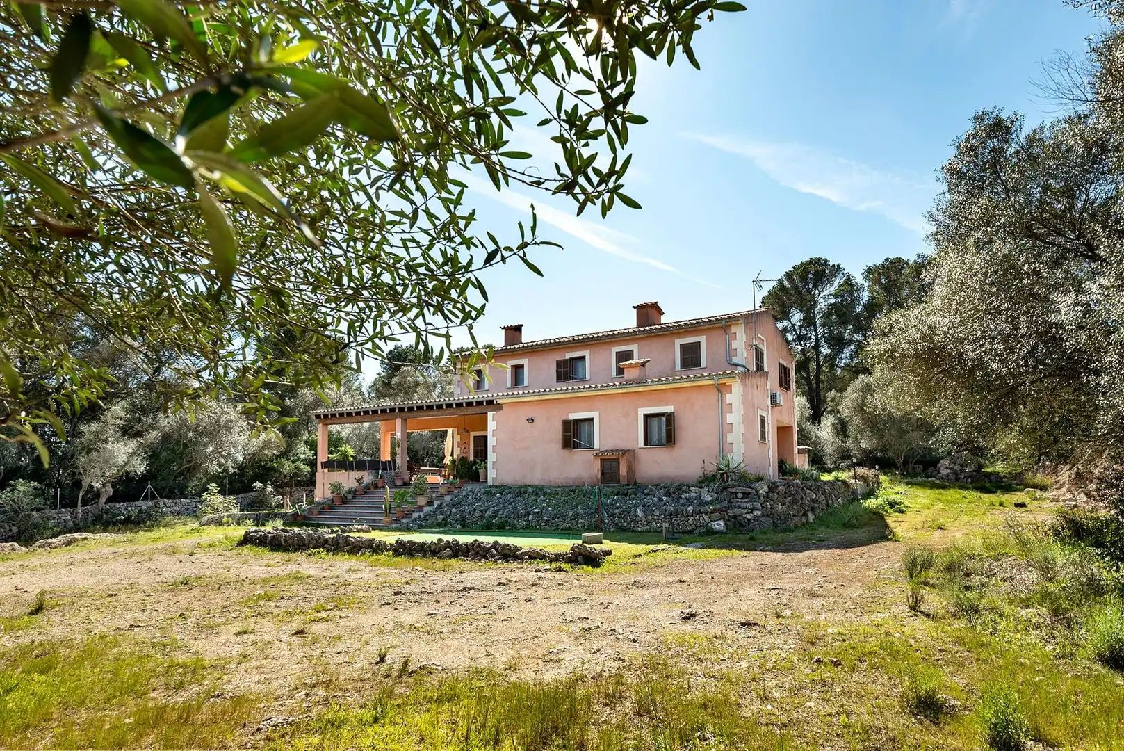 Vista exterior de Finca rústica en venta en Sencelles con Calefacción, Jardín privado y Terraza