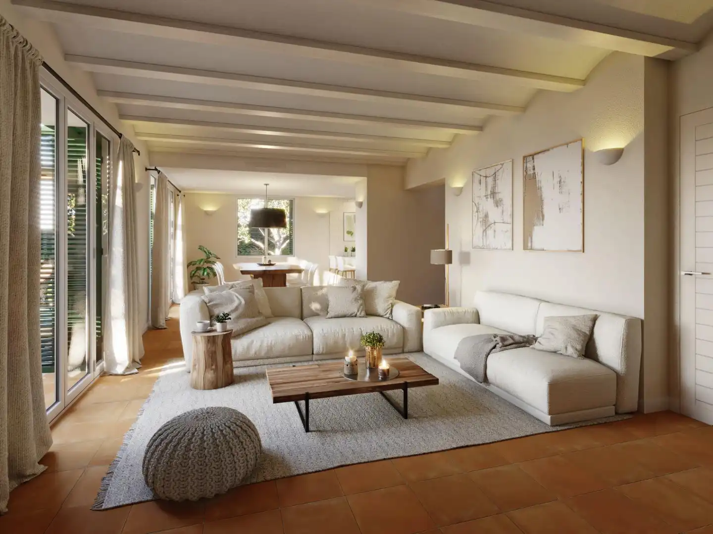 Sala de estar de Casa o chalet en venta en Jávea / Xàbia con Jardín privado, Terraza y Piscina comunitaria
