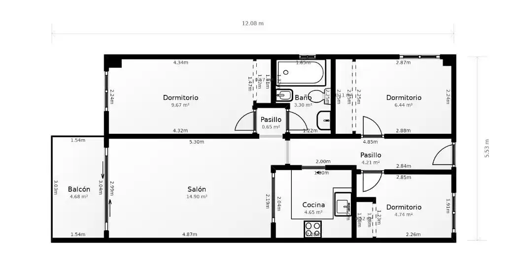 Wohnung zum Verkauf in Torrevieja mit Klimaanlage, Heizung und Privatgarten