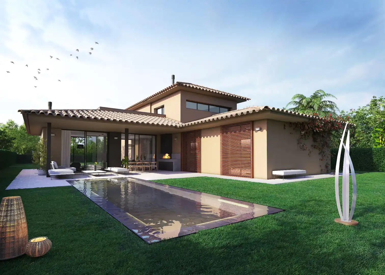 Vista exterior de Casa o chalet en venta en Navata con Aire acondicionado, Calefacción y Jardín privado