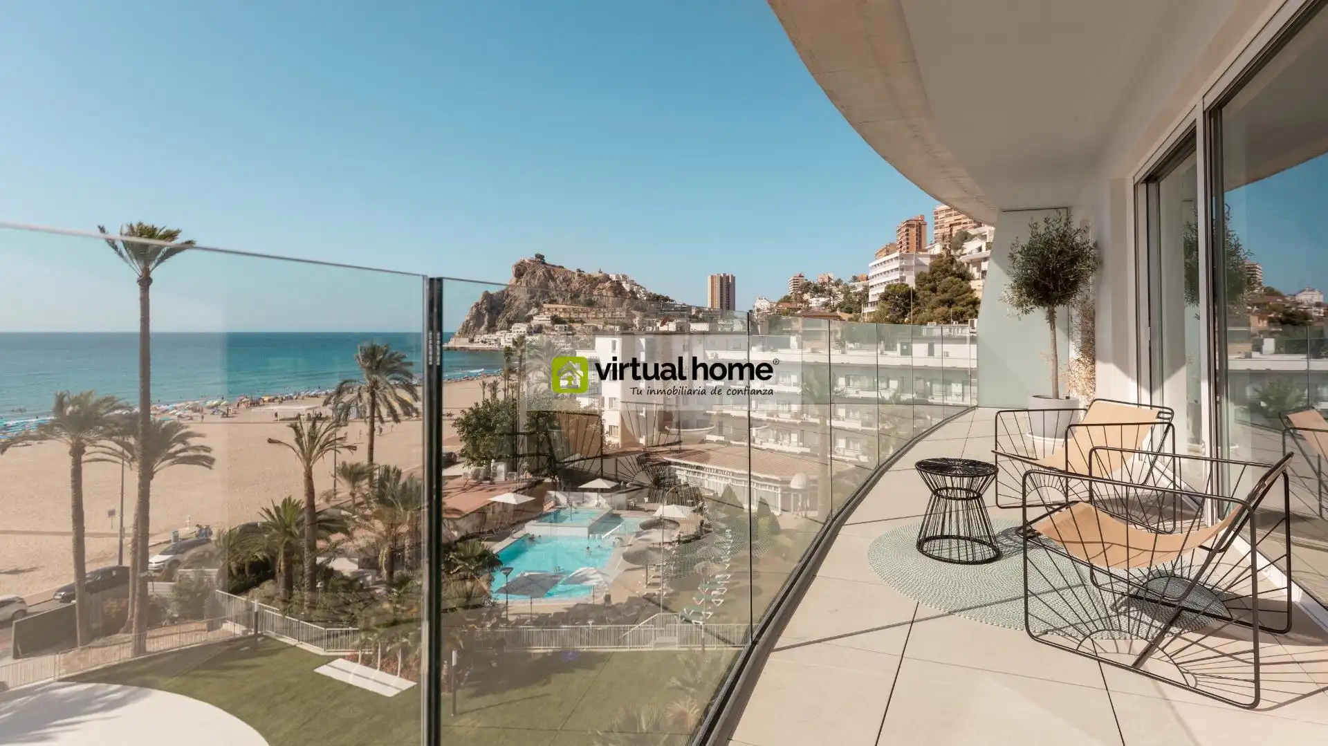 Terrace of Apartments for sale in Benidorm  with Air Conditioner, Private garden and Terrace