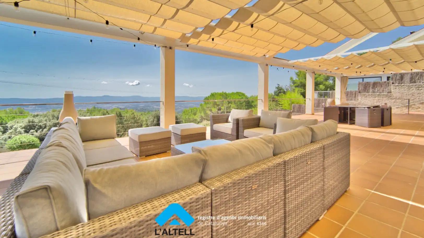 Terraza de Casa o chalet en venta en L'Ametlla del Vallès con Aire acondicionado, Calefacción y Jardín privado