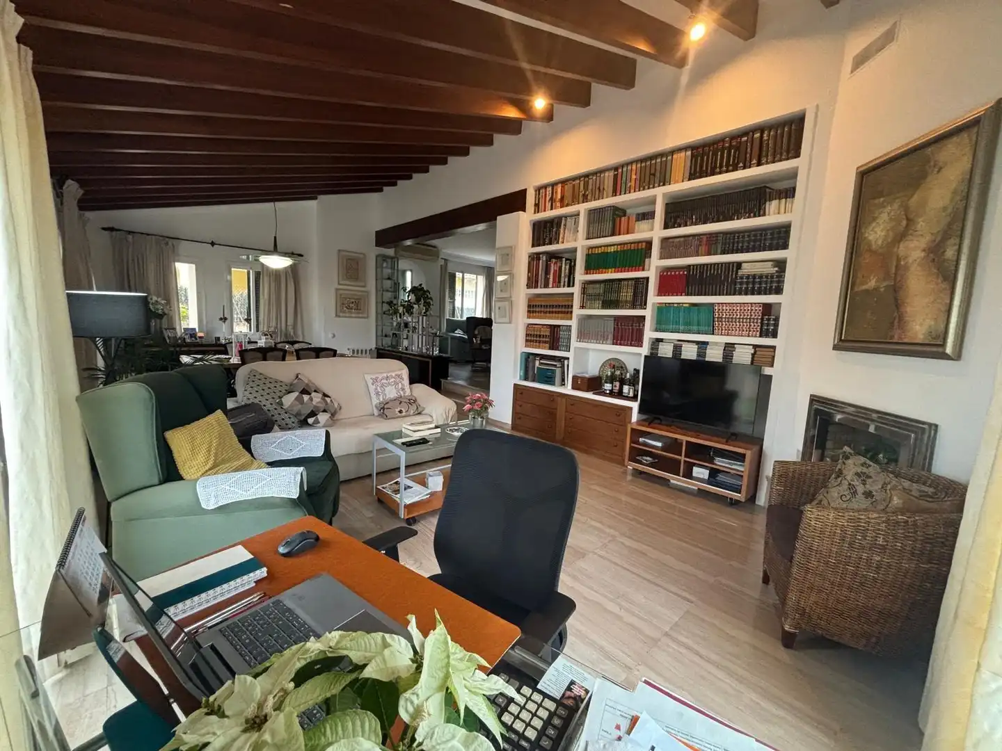 Sala d'estar de Casa o xalet en venda en Marratxí amb Aire condicionat, Calefacció i Jardí privat