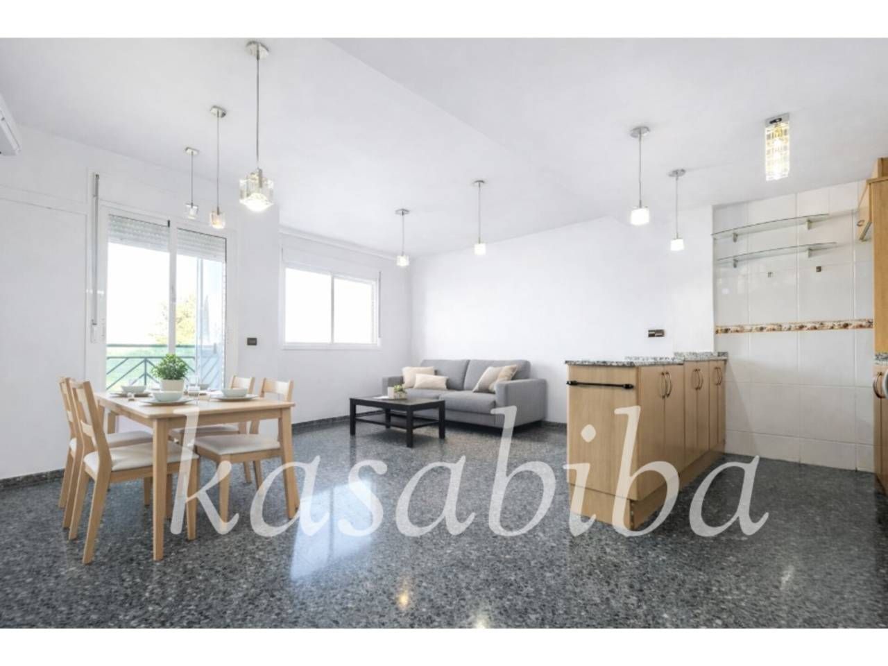 Kitchen of Flat to rent in Puçol  with Air Conditioner, Heating and Furnished