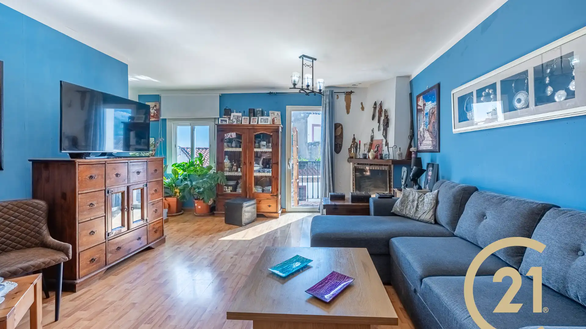 Sala d'estar de Àtic en venda en Ojén amb Parquet, Moblat i Forn