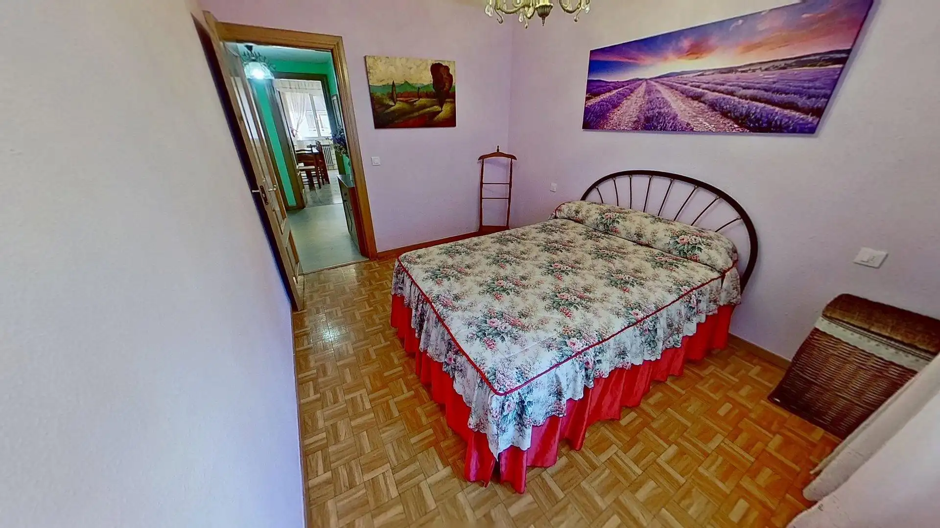 Schlafzimmer von Wohnung zum Verkauf in Gijón  mit Heizung, Parkett und Terrasse