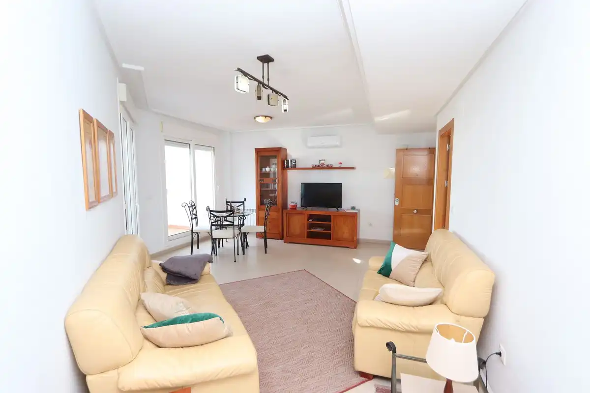 Sala de estar de Apartamento en venta en Torre-Pacheco con Aire acondicionado, Terraza y Piscina comunitaria