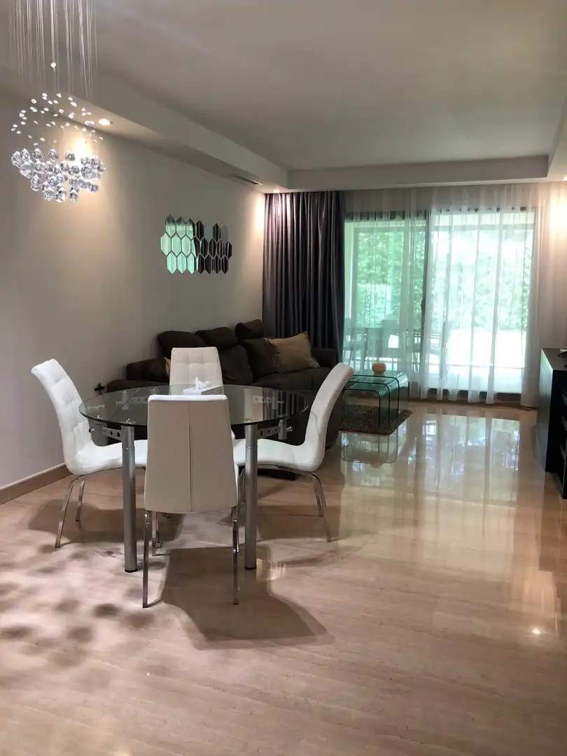 Sala de estar de Planta baja de alquiler en Marbella con Aire acondicionado, Calefacción y Terraza