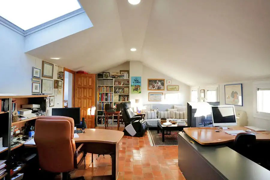 Living room of Houses for sale in Hoyo de Manzanares  with Air Conditioner, Heating and Private garden