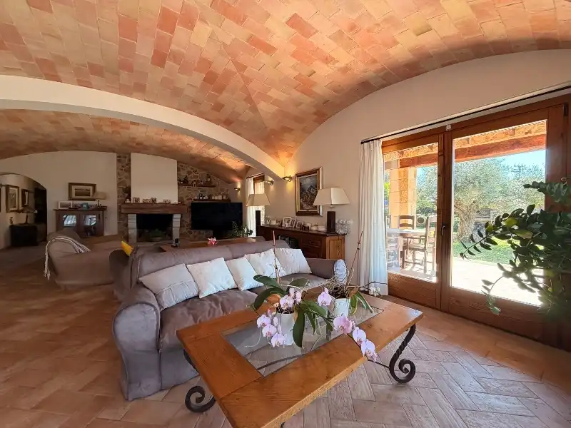 Living room of Houses for sale in Sant Feliu de Guíxols  with Air Conditioner, Heating and Private garden