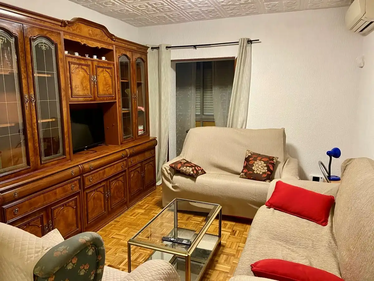 Living room of Flat for share in Madrid  with Air Conditioner, Heating and Furnished