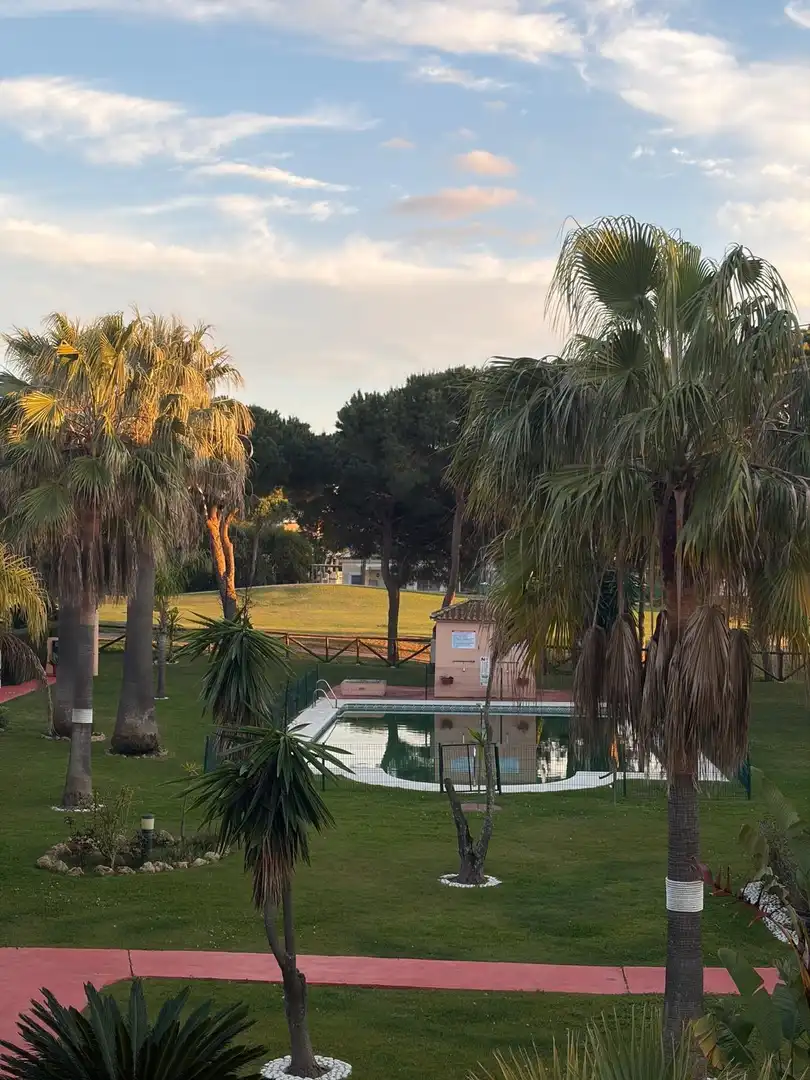Garten von Wohnungen zur Miete in Islantilla mit Klimaanlage, Heizung und Terrasse