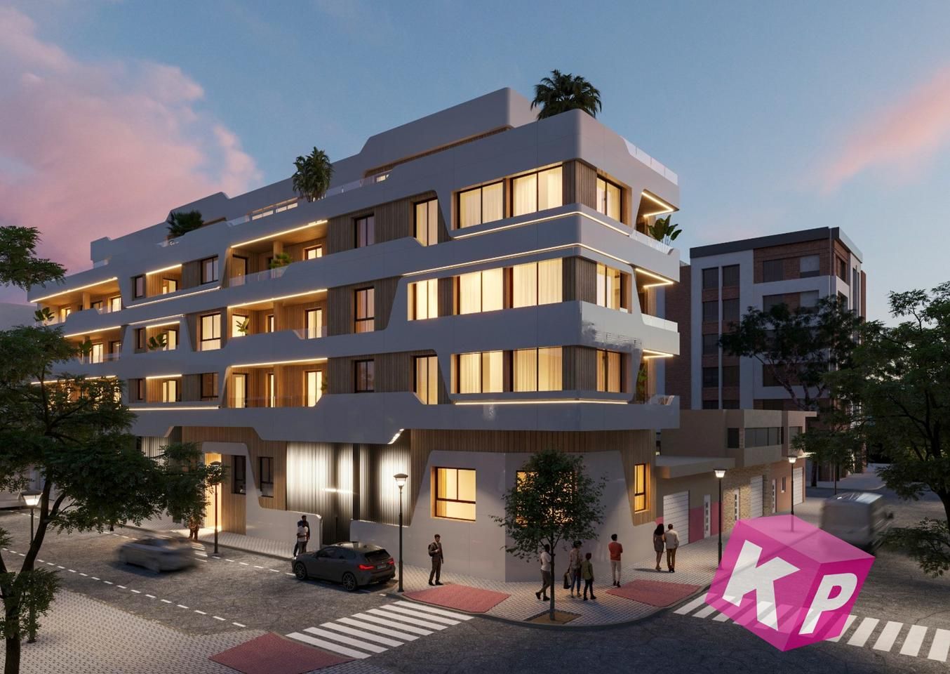 Exterior view of Flat for sale in Santa Pola  with Air Conditioner, Terrace and Storage room