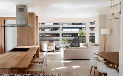 Living room of Flat for sale in Girona Capital  with Air Conditioner, Heating and Terrace