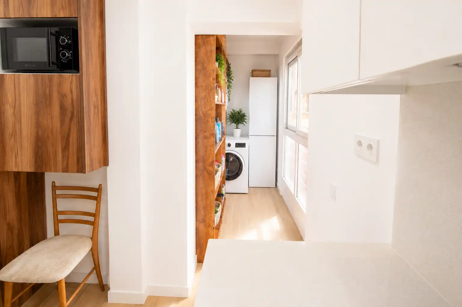 Kitchen of Flat for sale in Madrid  with Heating, Parquet flooring and Furnished