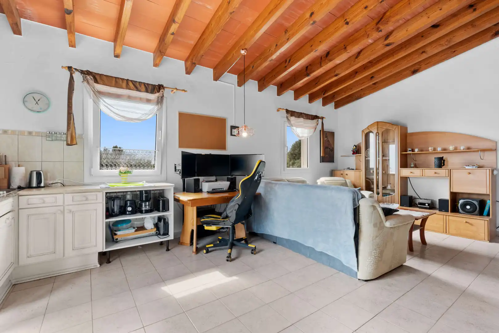 Wohnzimmer von Country house zum Verkauf in Manacor mit Klimaanlage, Heizung und Terrasse