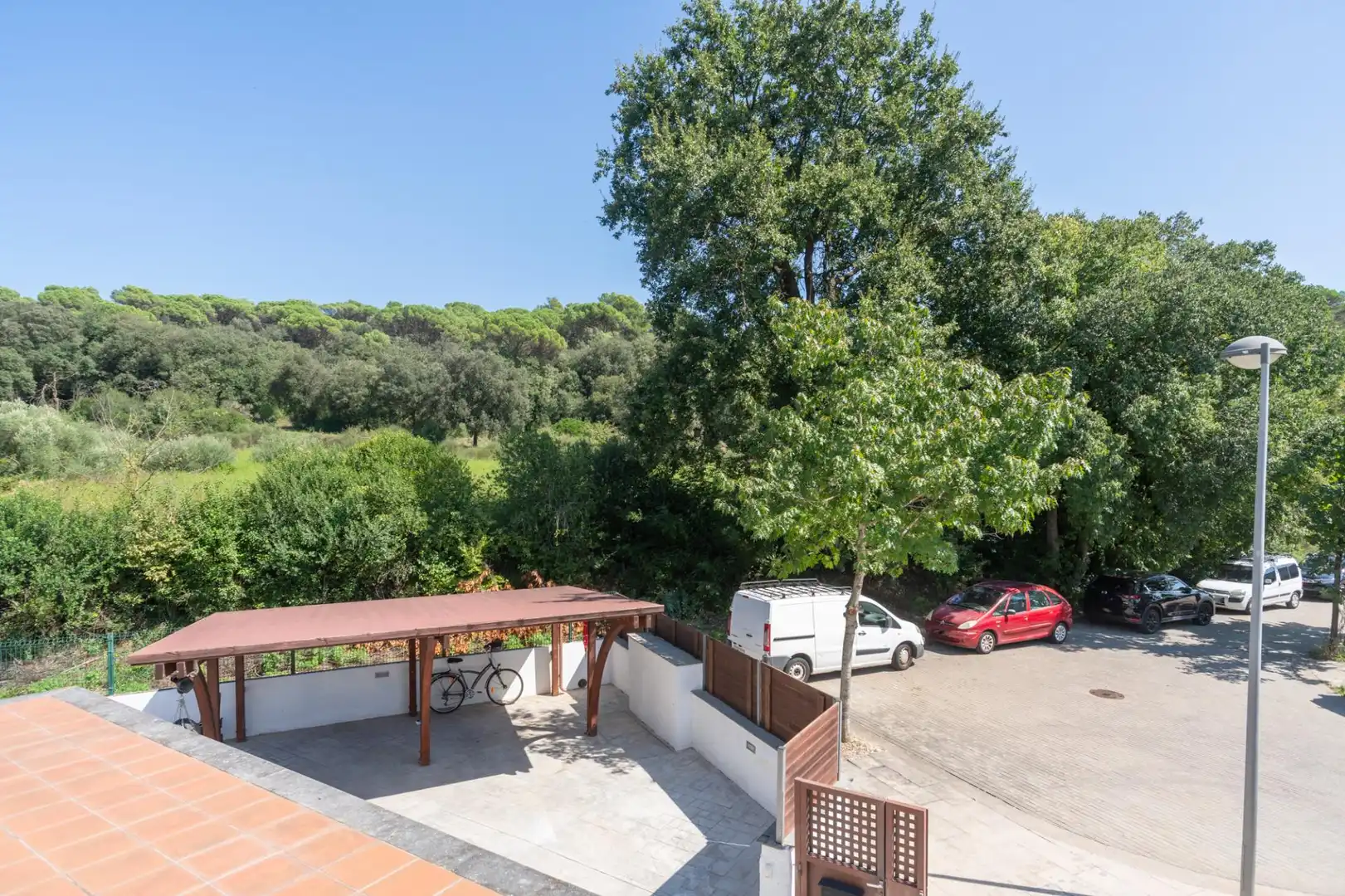 Parking of Houses for rent in Girona  with Air Conditioner, Private garden and Terrace