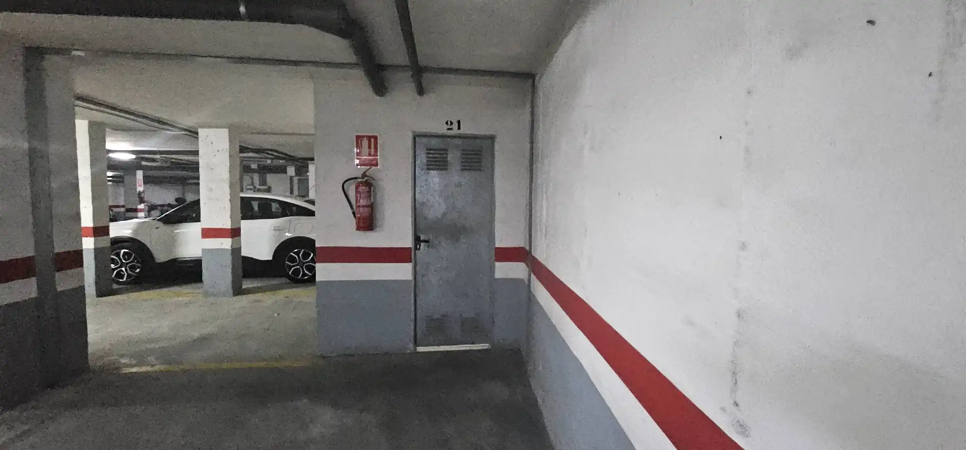 Parking of Flat for sale in Murcia  with Air Conditioner, Parquet flooring and Storage room
