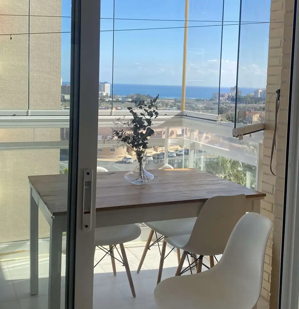 Dining room of Apartments for share in El Campello  with Air Conditioner, Terrace and Furnished
