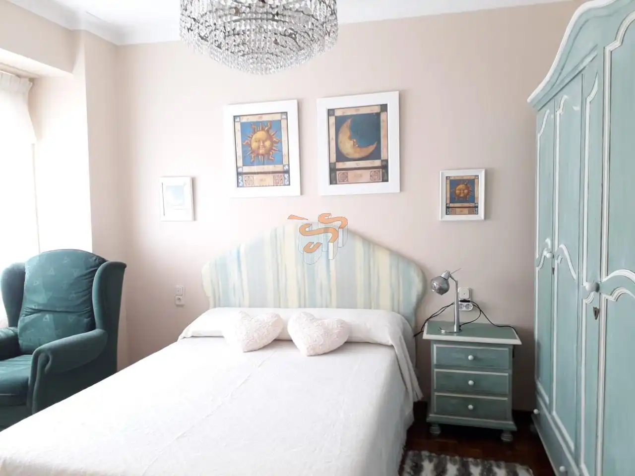 Schlafzimmer von Wohnung zur Miete in Ferrol mit Terrasse und Möbliert