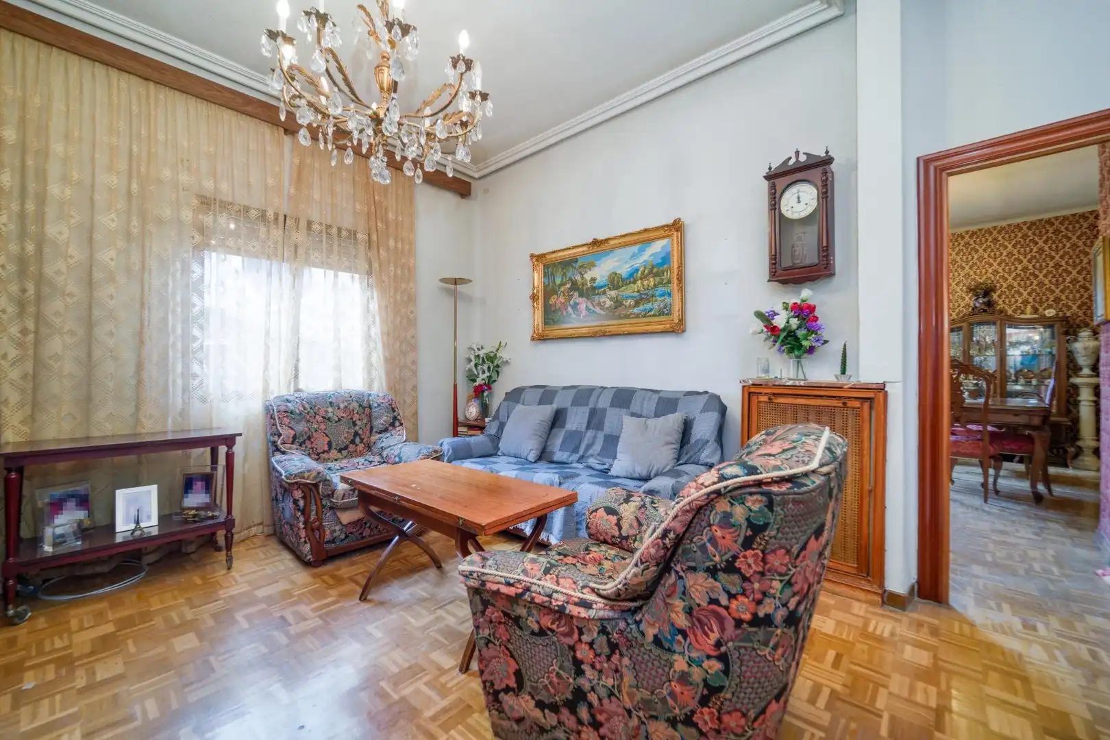 Sala de estar de Piso en venta en Madrid con Calefacción y Parquet
