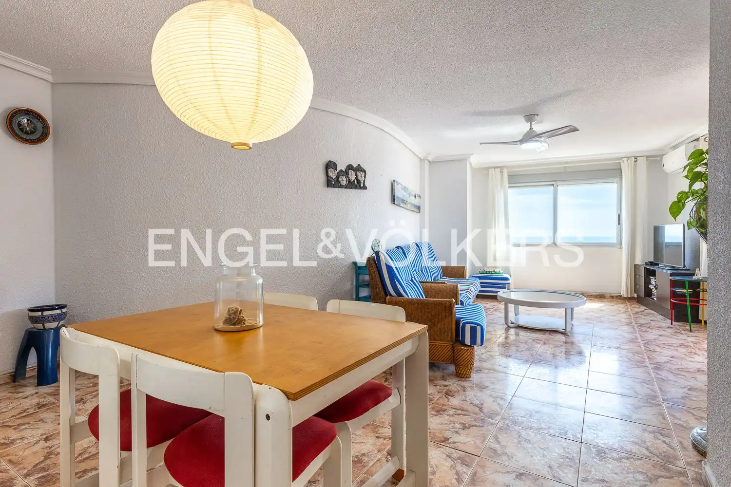 Sala de estar de Piso de alquiler en Cullera con Aire acondicionado, Calefacción y Terraza