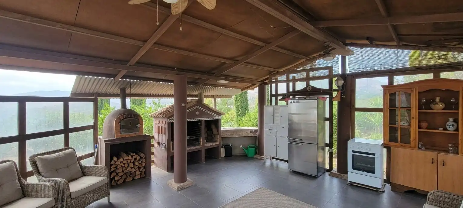 Terrassa de Finca rústica en venda en Pizarra amb Aire condicionat, Calefacció i Piscina