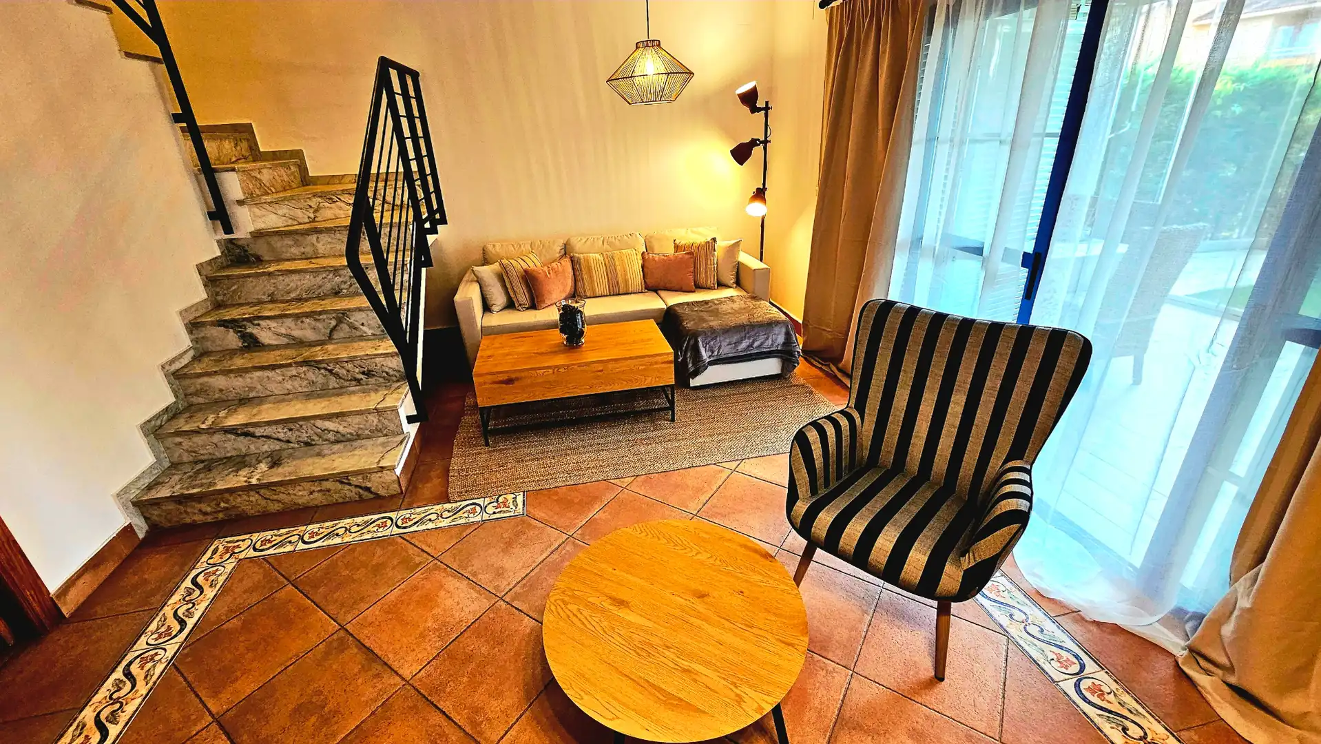 Living room of Houses for rent in Islantilla  with Private garden, Furnished and Oven