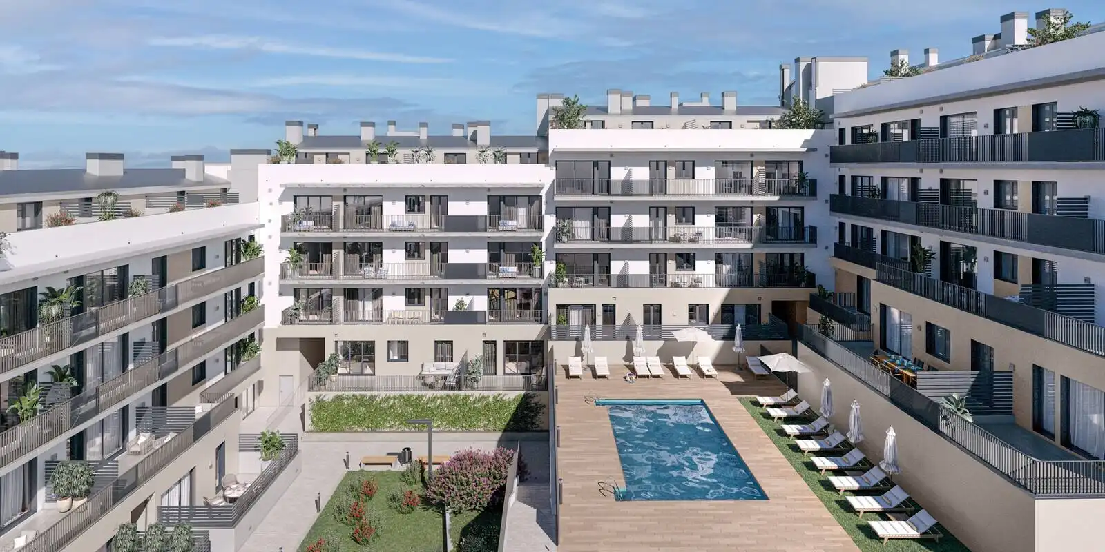 Exterior view of Apartments for sale in Terrassa  with Air Conditioner, Terrace and Storage room