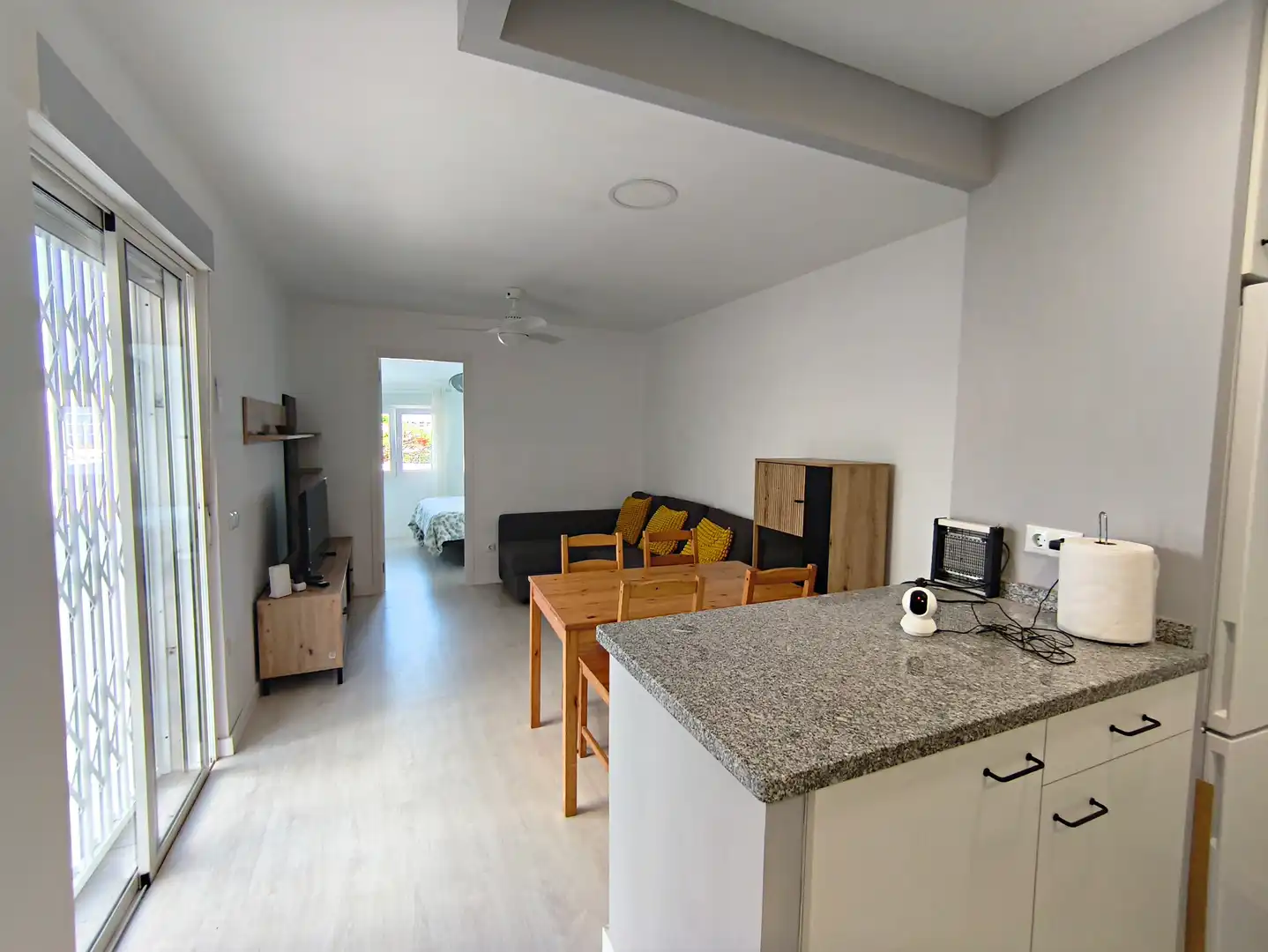 Sala de estar de Piso de alquiler en Santiago del Teide con Amueblado, Horno y Lavadora