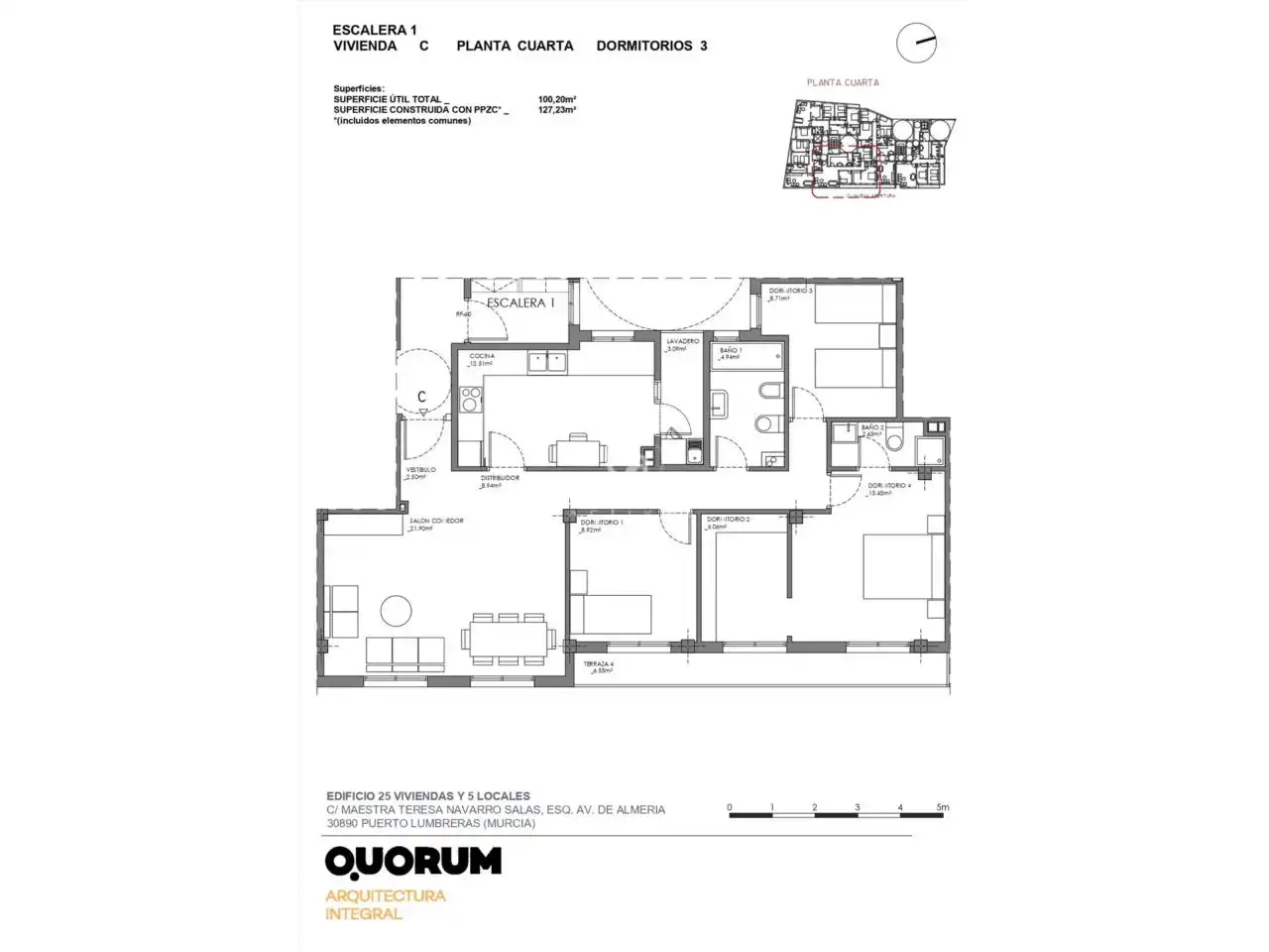 Piso en venta en Puerto Lumbreras con Aire acondicionado y Balcón