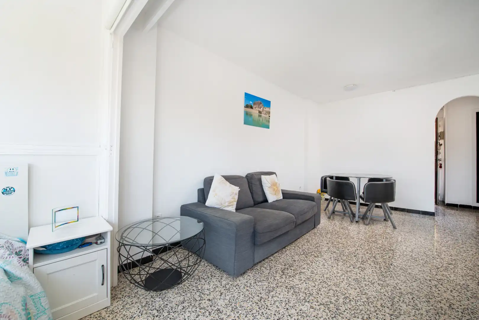 Living room of Flat for sale in  Palma de Mallorca  with Furnished