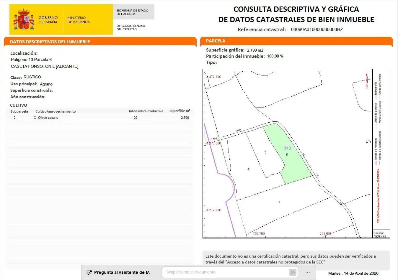 Nave industrial en venta en Onil