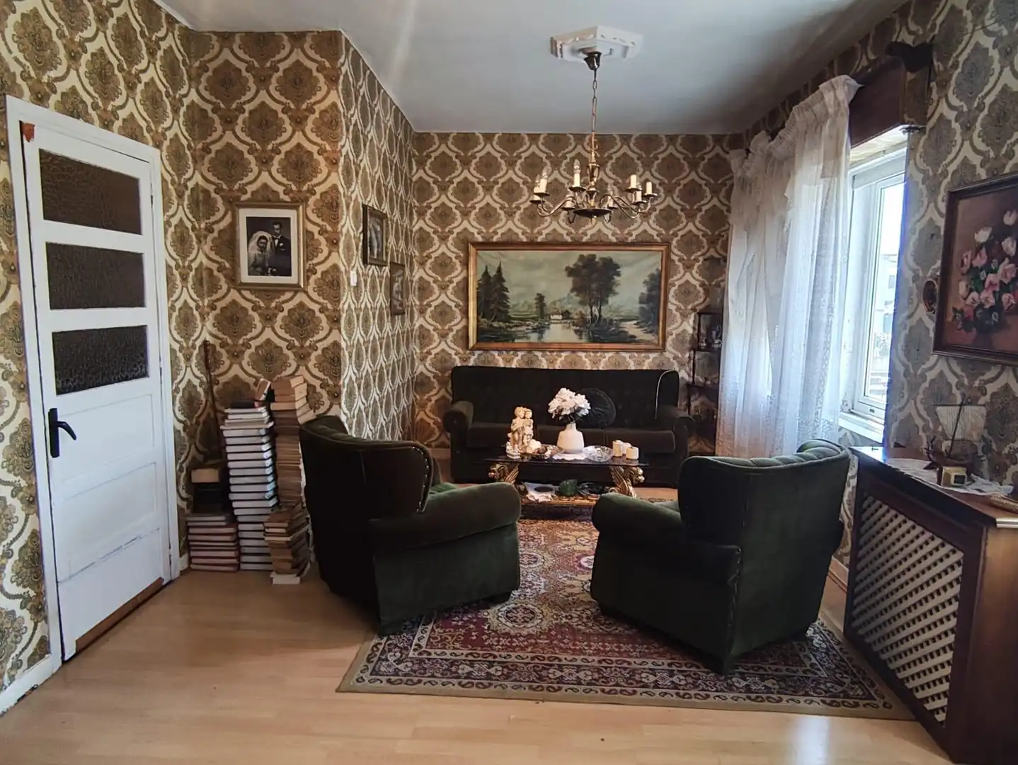 Sala de estar de Casa adosada en venta en Lugo con Terraza