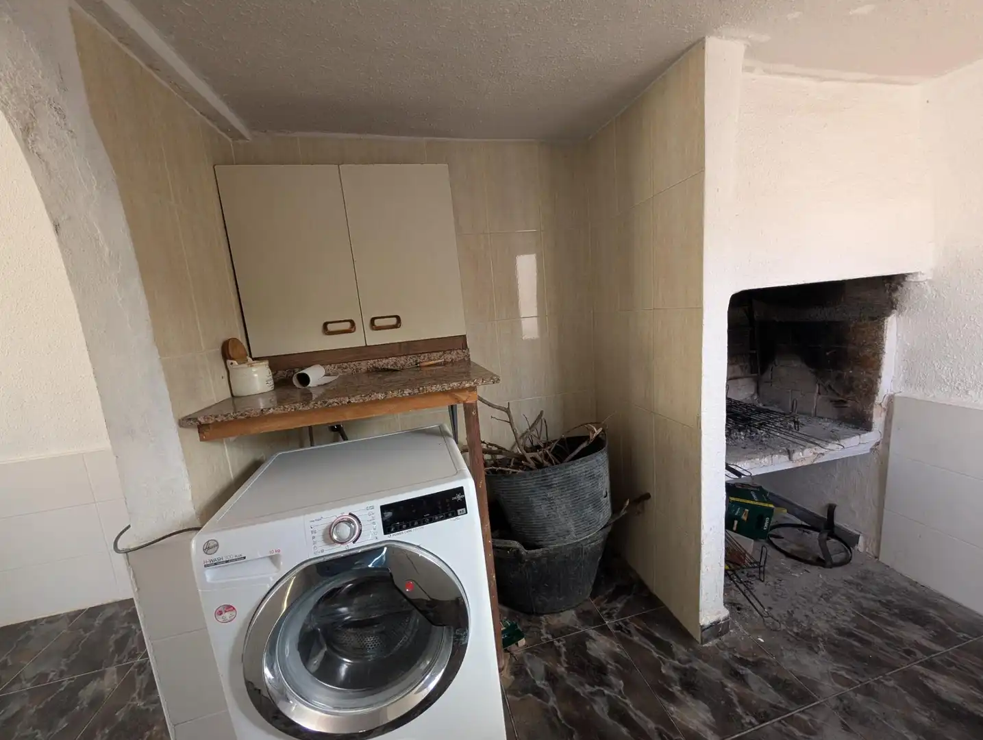 Cocina de Casa o chalet en venta en Aspe con Aire acondicionado y Piscina