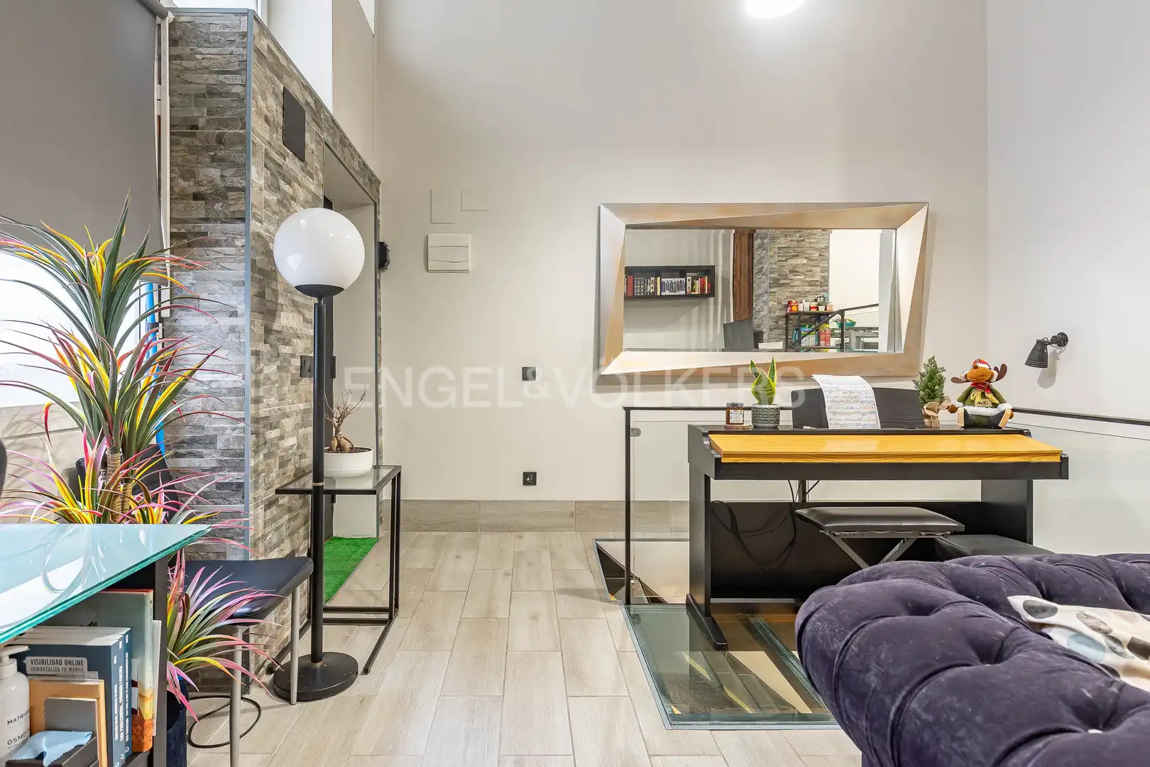 Wohnzimmer von Maisonette zur Miete in Madrid mit Klimaanlage, Heizung und Möbliert