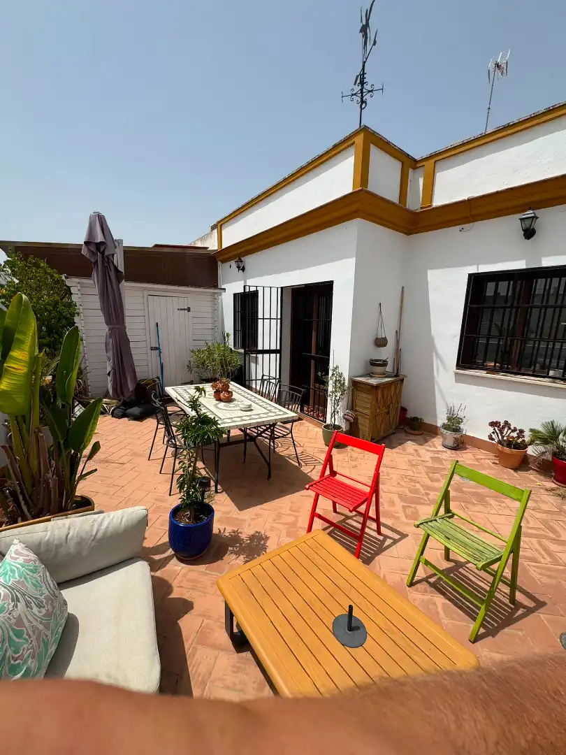 Terrasse von Haus oder Chalet zur Miete in Sevilla mit Klimaanlage, Parkett und Terrasse