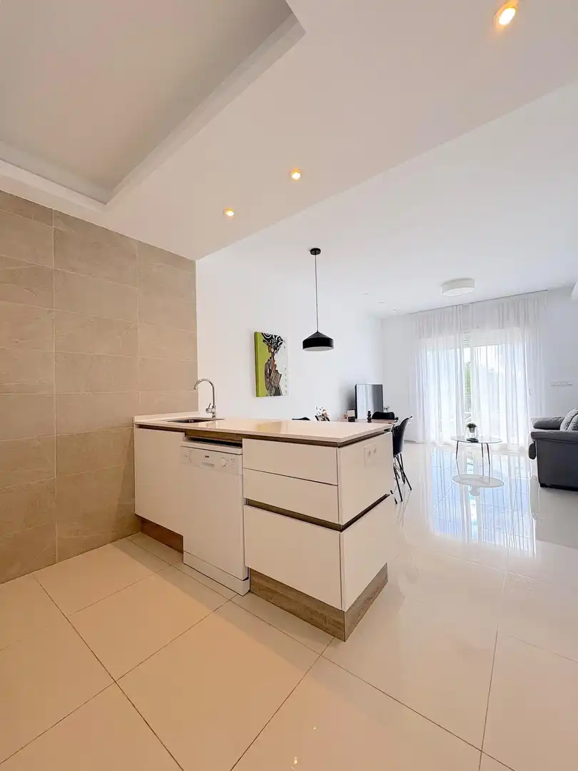 Cocina de Apartamento en venta en Rojales con Aire acondicionado, Jardín privado y Terraza