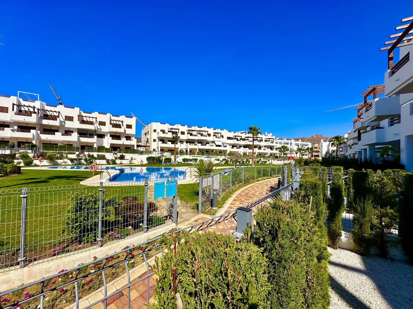 Vista exterior de Planta baja en venta en Pulpí con Jardín privado, Terraza y Piscina comunitaria