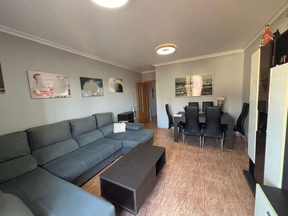 Sala d'estar de Pis en venda en Vícar amb Aire condicionat, Terrassa i Moblat