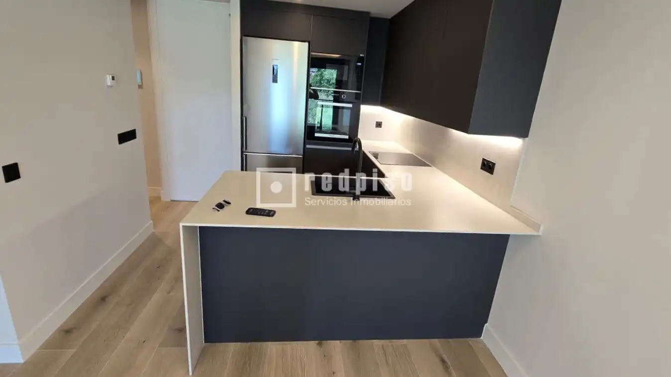 Küche von Wohnung zur Miete in Madrid mit Privatgarten, Terrasse und Abstellraum