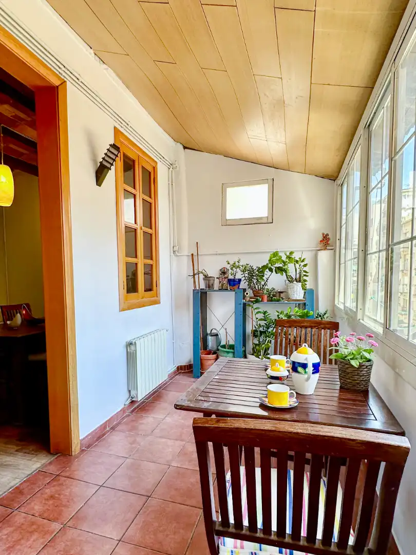 Balcony of Flat for sale in Barcelona  with Air Conditioner, Heating and Parquet flooring
