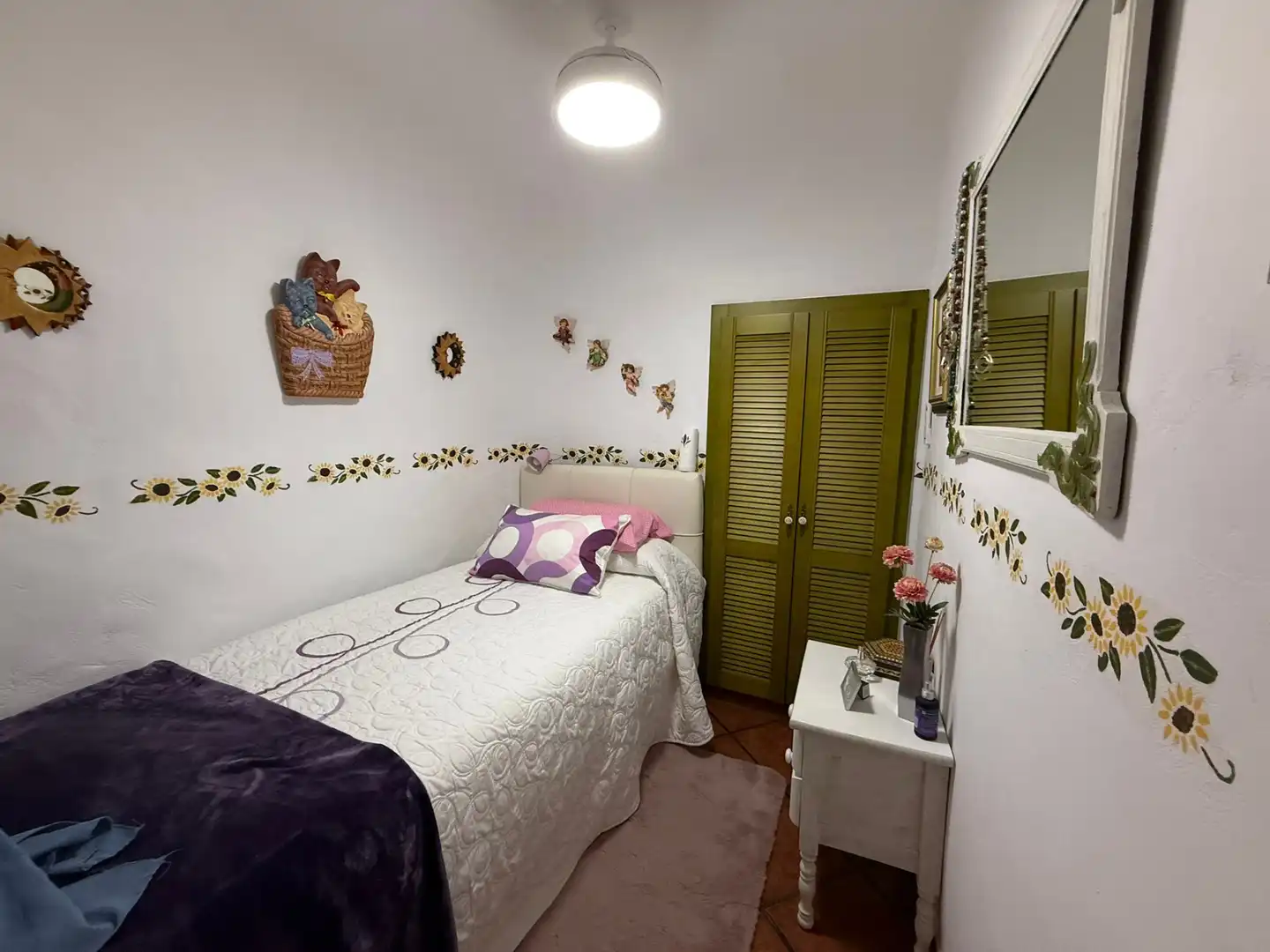Schlafzimmer von Haus oder Chalet zum Verkauf in Elda mit Klimaanlage, Heizung und Privatgarten