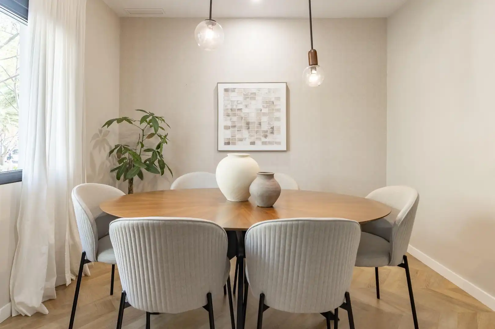 Dining room of Flat for rent in Valencia  with Air Conditioner, Heating and Storage room