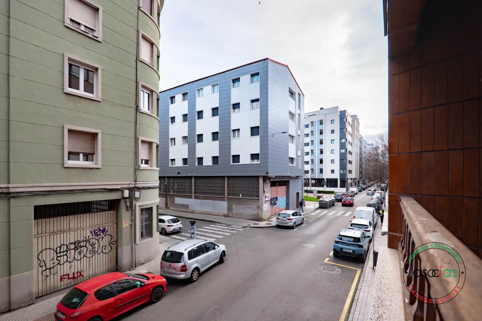 Vista exterior de Piso en venta en Gijón  con Calefacción, Parquet y Terraza
